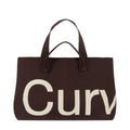 Curves Knit Tote (Chocolate)