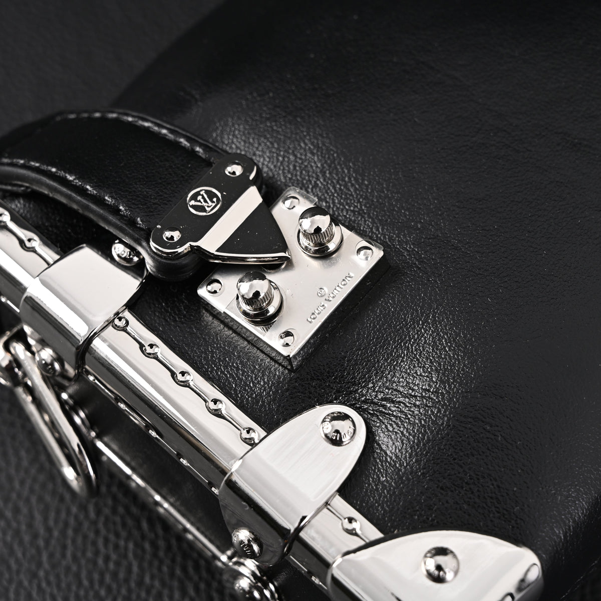 Louis Vuitton Soft Trunk Monogram Black Leather Crossbody Bag